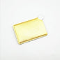 Zonyin Portable HD Single Personalized Stainless Steel Small Metal Makeup Mirror Customized Logo Gold Pu Leather Compact