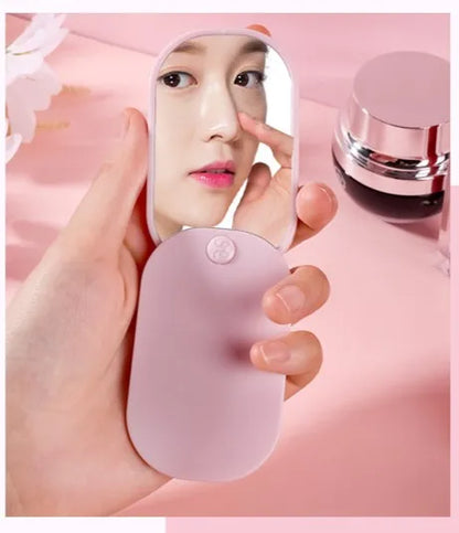 Zonyin Hot Selling Customizable Logo Mini Square Pocket Cosmetic Mirror Portable Flip Travel with Recyclable Material