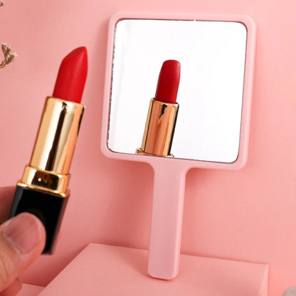 Zonyin Custom logo Square Small Hand Held Cosmetic Mirror Hot Selling Portable Handheld Makeup Mirror for Travel with OEM/ODM