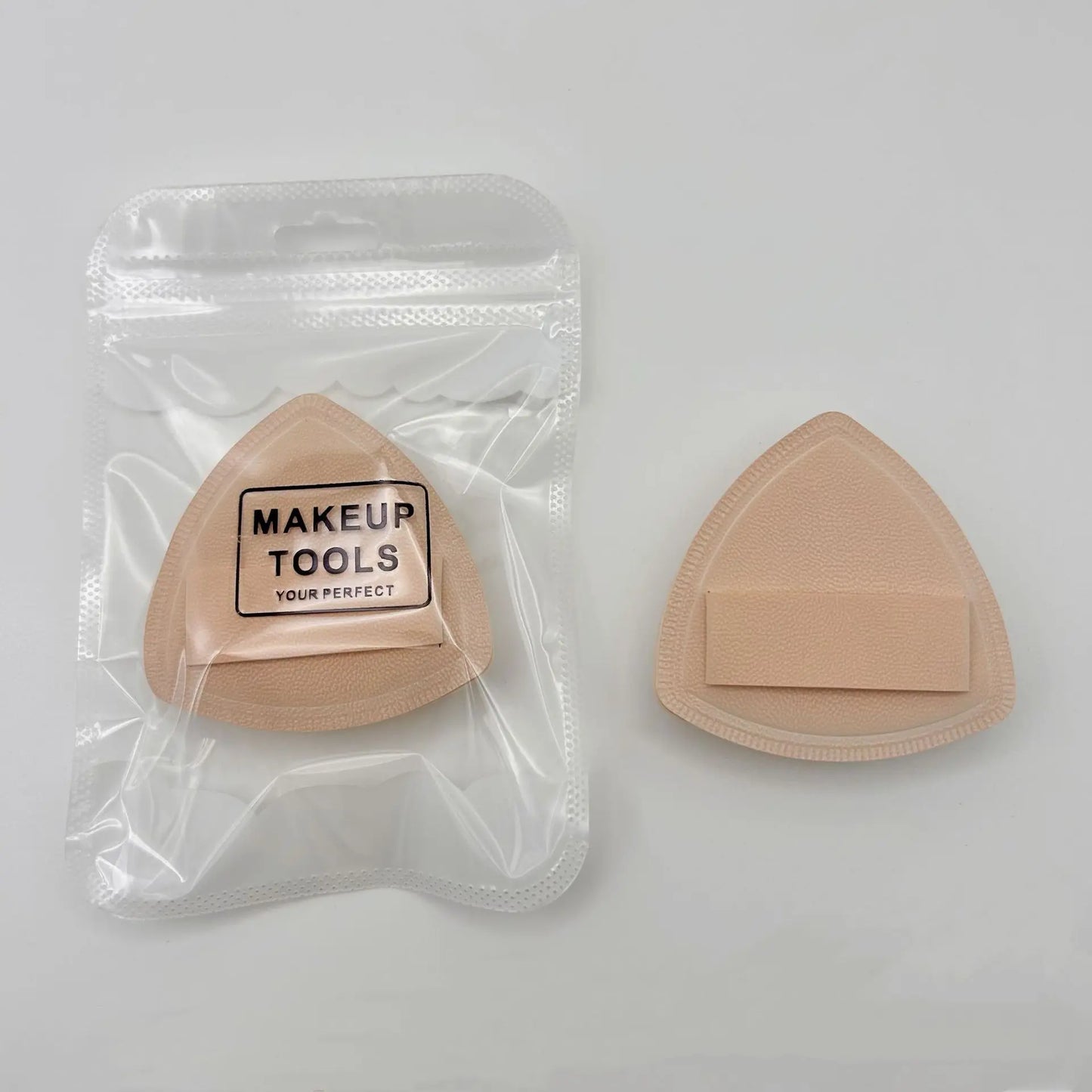 Zonyin Custom Makeup Sponge Puff Super Soft Pu Leather Cosmetic Puff Sponge Black Color Foundation Powder Makeup Puff With Box