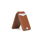 Zonyin Custom logo Magnetic MagSafe Makeup Mirror with Wallet for iPhone Foldable Mirror Card Holder Leather Pocket Mirror