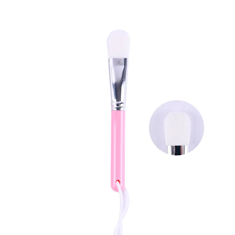 Zonyin Custom Private Label Facial Mask Brush Applicator Professional Makeup Vegan Wooden Face Mask Brush Soft Hair Wholesale