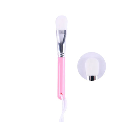Zonyin Custom Private Label Facial Mask Brush Applicator Professional Makeup Vegan Wooden Face Mask Brush Soft Hair Wholesale