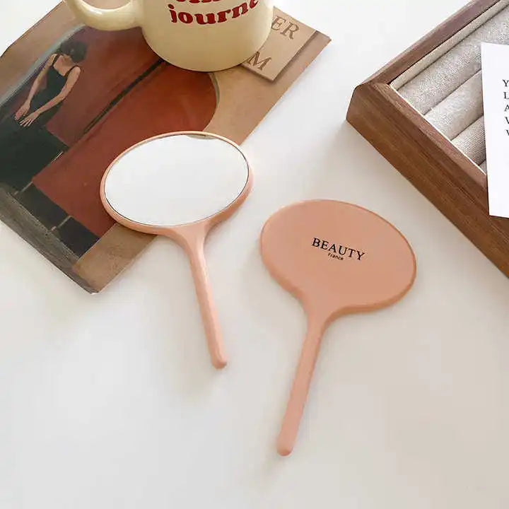 Zonyin Customized LOGO Eco-friendly Acetate Travel Pocket Comb Portable Handheld Makeup Mirror Set With Women Girls