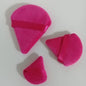 Zonyin Wholesale 3pcs Black Velvet Triangle Powder Puff Custom Logo Soft Mini Large Face Powder Puff for Make up