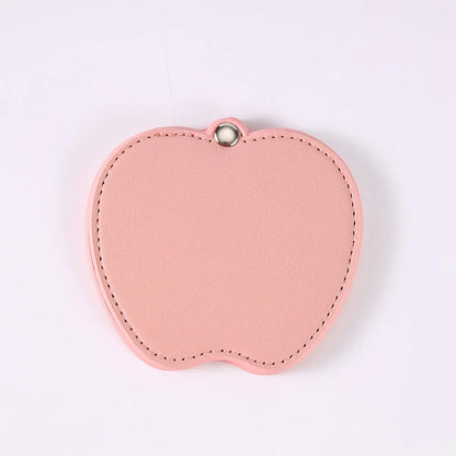 Zonyin Wholesale Gold Silver Apple Designed Travel Makeup Mirror Custom Logo Portable Small Pocket Mirrors for Christmas Gifts