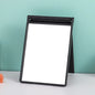 Zonyin High Quality Black Rectangle Folding Compact Travel Makeup Mirror Customizable Plastic Foldable Desktop Mirror for Women