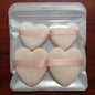 Zonyin Best Selling Super Soft Velvet Makeup Sponge Puff Small Large Heart Shape Velour Powder Puff for Women