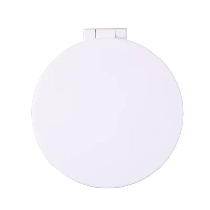 Zonyin Double-Sided Pink Small Round ABS+Glass Cosmetic Mirror Cute Compact Mini Pocket Travel Mirror With Customized Logo
