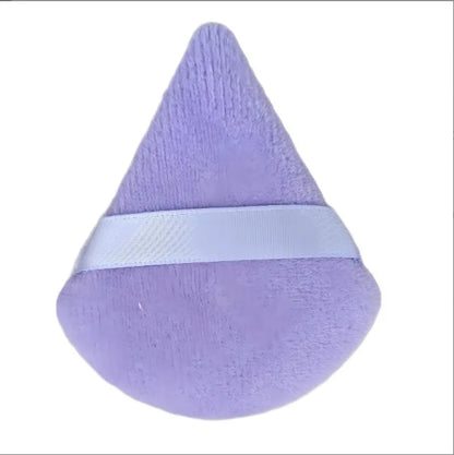 Wholesale Custom Logo Beauty Tool Cotton Makeup Setting Powder Puffs Velvet Cosmetic Puff Face Soft Velour Triangle Powder Puffs