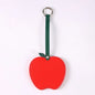 Zonyin Christmas Apple Design Baby Pink Pocket Makeup Mirror Customized Private Logo Small Mirror with Hanging Rope and Key Ring