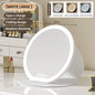 Zonyin Portable LED Cosmetic Mirror with Fill Light Foldable Tabletop Dressing Makeup Mirror for Dormitory or Office Box Packed