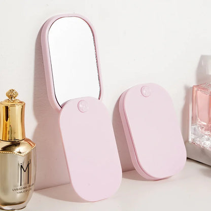 Zonyin Hot Selling Customizable Logo Mini Square Pocket Cosmetic Mirror Portable Flip Travel with Recyclable Material