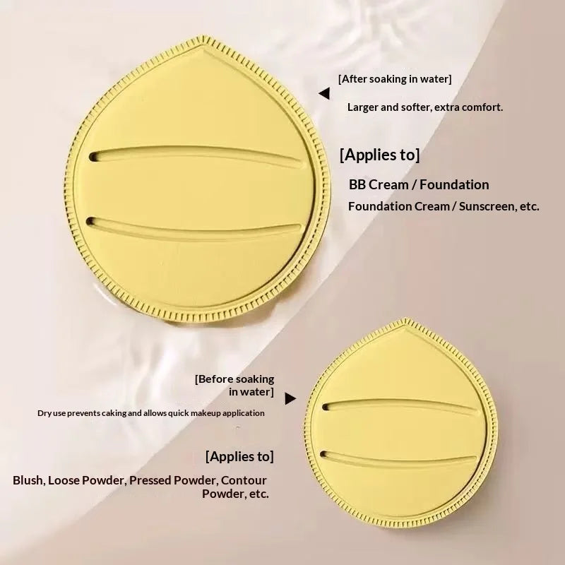 Professional Foundation Sponge Air Cushion Puff Makeup Puff with Drop Pattern Washable Non-Latex for Foundation and Powder