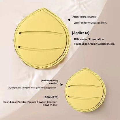 Professional Foundation Sponge Air Cushion Puff Makeup Puff with Drop Pattern Washable Non-Latex for Foundation and Powder