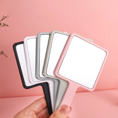 Zonyin Custom logo Square Small Hand Held Cosmetic Mirror Hot Selling Portable Handheld Makeup Mirror for Travel with OEM/ODM