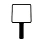 Zonyin Custom logo Big Size Handheld Cosmetic Mirror Travel Portable Handle Hand Beauty Vanity Makeup Mirror for Women Gifts