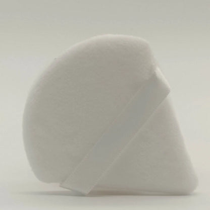 Zonyin Super Soft White Velvet Triangle Powder Puff Face Makeup Sponge Cosmetic Puff for Loose Powder