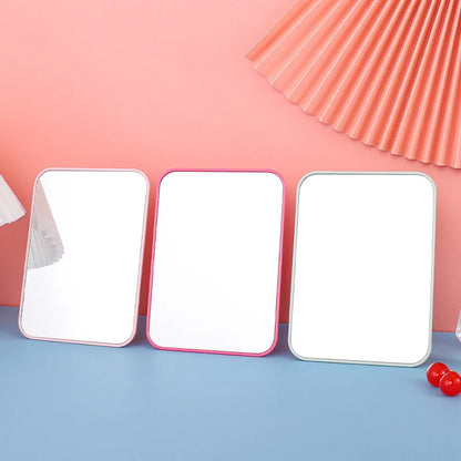 Zonyin Multifunction Pocket Foldable Handheld Cosmetic Mirror Custom Logo Compact Tabletop Folding Makeup Mirror for Travel