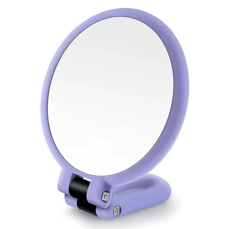 Zonyin 10X 30X 40X 50X Double Side Handheld Magnifying Makeup Mirror Portable Folding Magnifier Compact Mirror