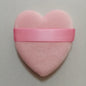 Zonyin Cheap Promotional Gift Beauty Makeup Powder Puff Super Soft Velvet Pink Heart Powder Puff for Women