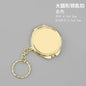 Zonyin Metal Keychain Mirror Creative Double Sided Folding Pocket Mirror Mini Gift Cosmetic Mirror with Ring for DIY Crafts