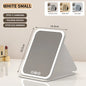 Zonyin Hot Selling LED Light Cosmetic Mirror Portable Folding Desktop Vanity Mirror Foldable Desktop Makeup Mirror for Women