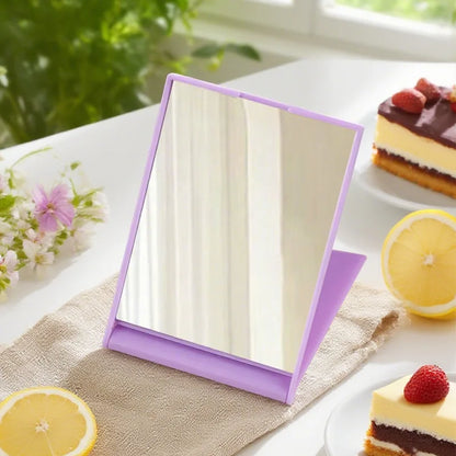 Zonyin Portable Square Folding Makeup Mirror Girls Cute Mini Pocket Mirror Flip Flap Cosmetic Mirror for Purse Travel