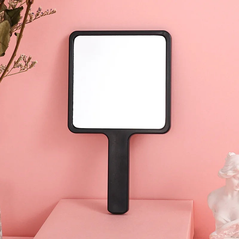 Zonyin Custom logo Square Small Hand Held Cosmetic Mirror Hot Selling Portable Handheld Makeup Mirror for Travel with OEM/ODM