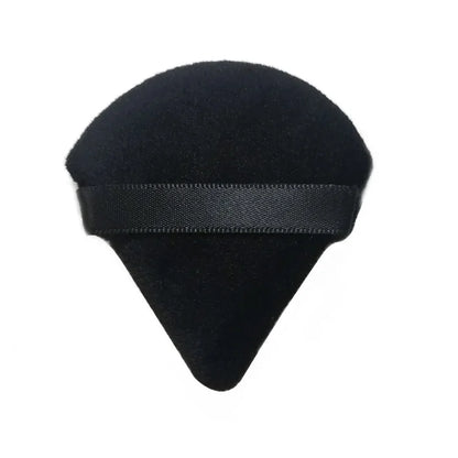 Zonyin Wholesale Super Soft Velour Triangle Powder Puff Custom Logo Label Makeup Puffs Velvet Face Cosmetic Puff for Women