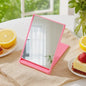 Zonyin Portable Square Folding Makeup Mirror Girls Cute Mini Pocket Mirror Flip Flap Cosmetic Mirror for Purse Travel