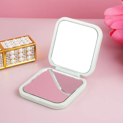 Zonyin High Quality Promotional Gift Dual-sided Cosmetic Mirror 2X Small Plastic Pocket Mirror Makeup Mirror With Customized
