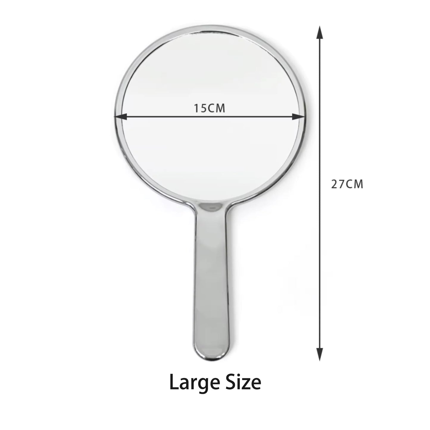 Zonyin New Design Electroplate Hand-held Round Pocket Mirror Custom Logo Portable Beauty Handheld Makeup Mirror with Promotion