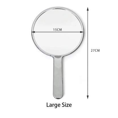 Zonyin New Design Electroplate Hand-held Round Pocket Mirror Custom Logo Portable Beauty Handheld Makeup Mirror with Promotion