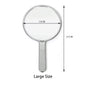 Zonyin New Design Electroplate Hand-held Round Pocket Mirror Custom Logo Portable Beauty Handheld Makeup Mirror with Promotion