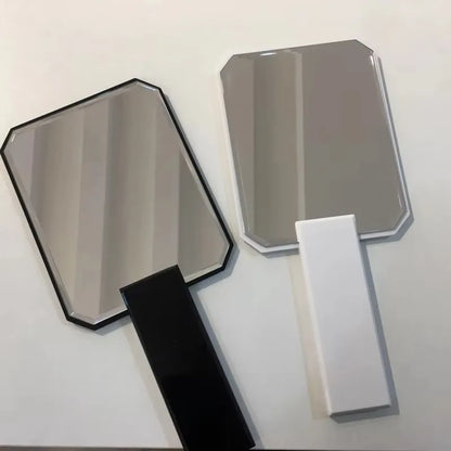 Zonyin Personalized Travel Makeup Mirror Custom Logo Plastic Square Handheld Cosmetic Mirror for Girls and Woman Gift