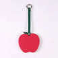 Zonyin Christmas Apple Design Baby Pink Pocket Makeup Mirror Customized Private Logo Small Mirror with Hanging Rope and Key Ring