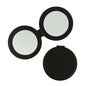 Zonyin New Design Double-Sided Round Pocket Mirror 1X 2X Magnifying Pu Leather Small Compact Makeup Mirror for Women