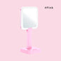 Zonyin High Quality ABS Plastic LED Light Handheld Rechargeable Pocket Makeup Mirror Square PorTable Hand Held Cosmetic Mirror