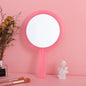 Zonyin New Round Double-sided Hand-held Travel Mirror Wholesale Makeup Mirror Portable Magnifying Glass Vanity Cosmetic Mirror