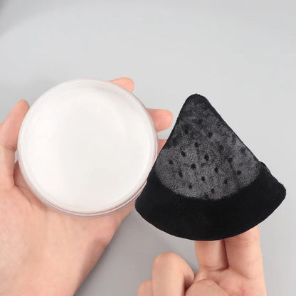 Zonyin LOW MOQ Custom Logo Label Package Cosmetic Puff Super Soft Velvet Heart Round Triangle Powder Puff for Make up