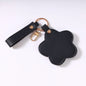 Zonyin NEW ARRIVAL Cute Yellow Star Small Makeup Mirror Customized Logo Pu Leather Pocket Cosmetic Keychain Mirror for Kids