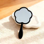 Zonyin New Arrival Flower Shape Handheld Single-Sided Makeup Mirror Plastic Travel Mirror Print Custom for Promotional