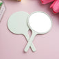 Zonyin Recyclable Plastic Round Makeup Mirror Single Sided Portable Small Handheld Mirror Customized logo Travel Mirror