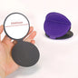Zonyin Factory Price PU Leather Round Stainless Steel Makeup Mirror Multifunction Portable Foldable Purse Mirror for Promotion