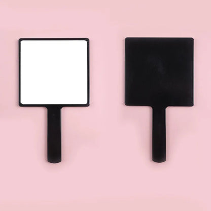Zonyin New Arrival Large Size square Handheld Makeup Mirror 15*27cm Plastic Travel Mirror  with Custom Logo for Hair Salon
