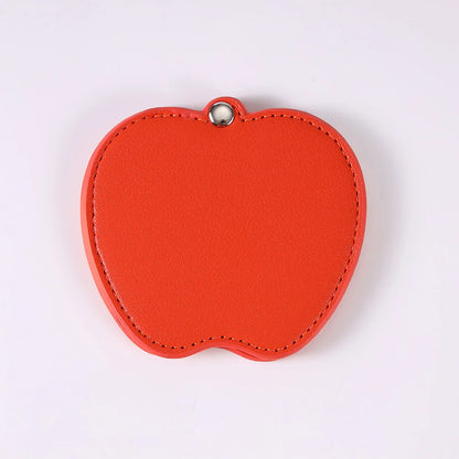 Zonyin Wholesale Gold Silver Apple Designed Travel Makeup Mirror Custom Logo Portable Small Pocket Mirrors for Christmas Gifts