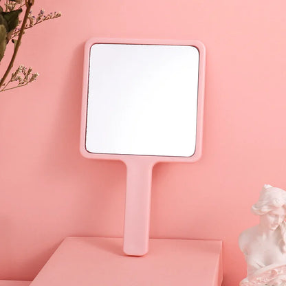 Zonyin Custom logo Square Small Hand Held Cosmetic Mirror Hot Selling Portable Handheld Makeup Mirror for Travel with OEM/ODM