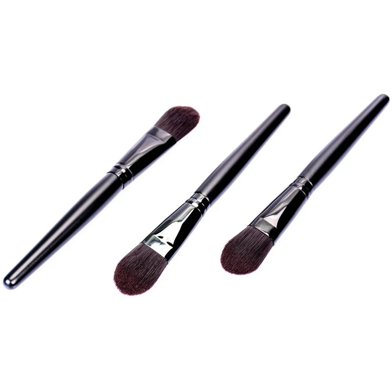Zonyin Wholesale Black Wood Handle Face Mask Brush Custom Logo Wooden Facial Clay Mask Brush Applicator for Mud Mask