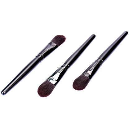 Zonyin Wholesale Black Wood Handle Face Mask Brush Custom Logo Wooden Facial Clay Mask Brush Applicator for Mud Mask